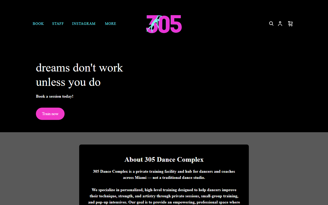 305dancecomplex.com screenshot