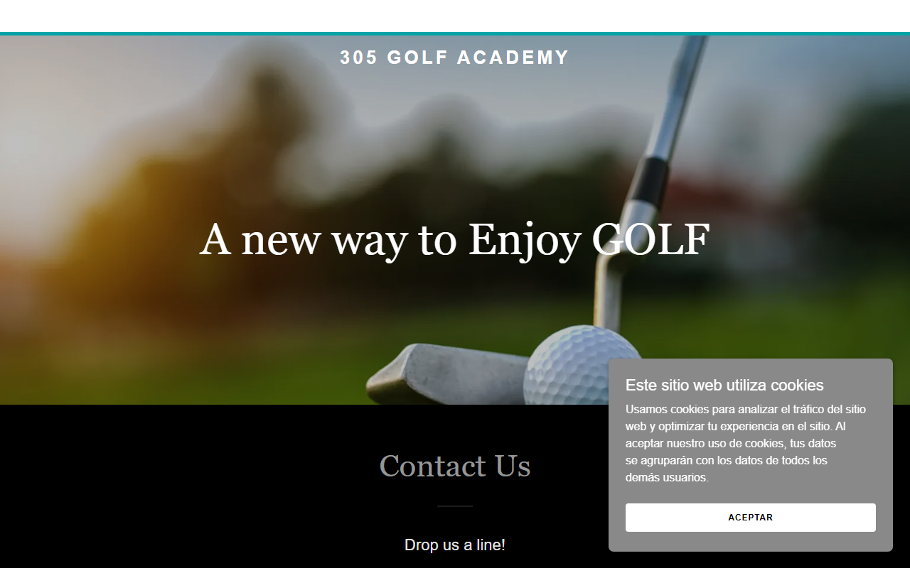 305golfacademy.com screenshot