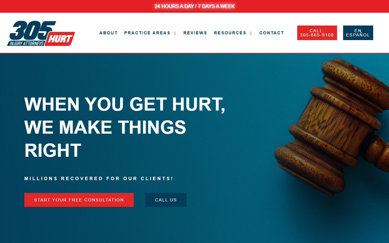 305hurricane.com screenshot