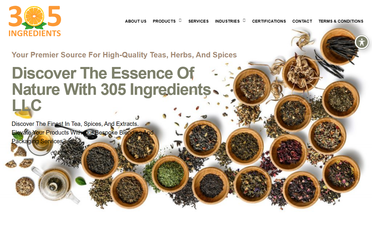 305ingredients.com screenshot