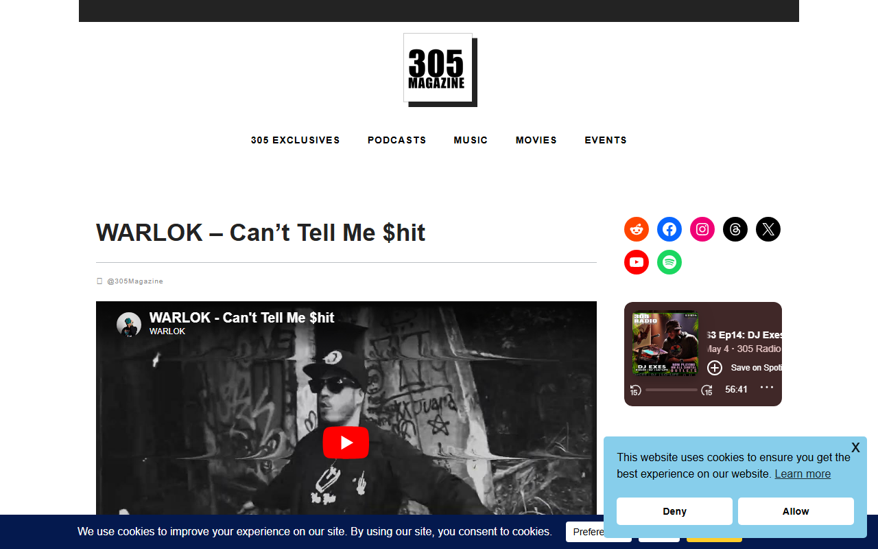 305magazine.com screenshot