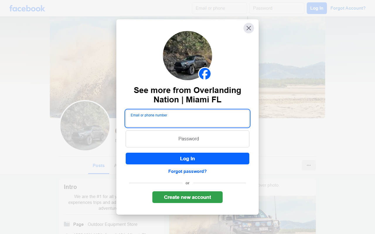 305overlanding.com screenshot