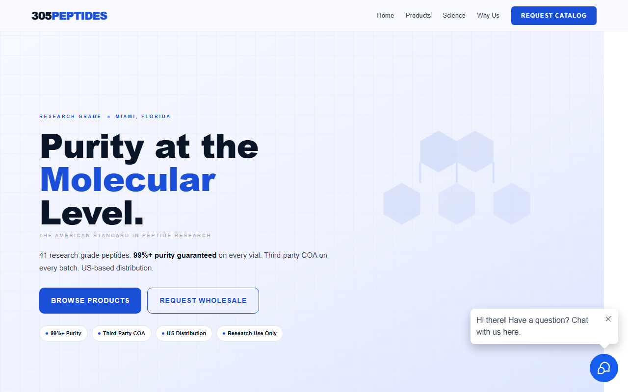 305peptides.com screenshot