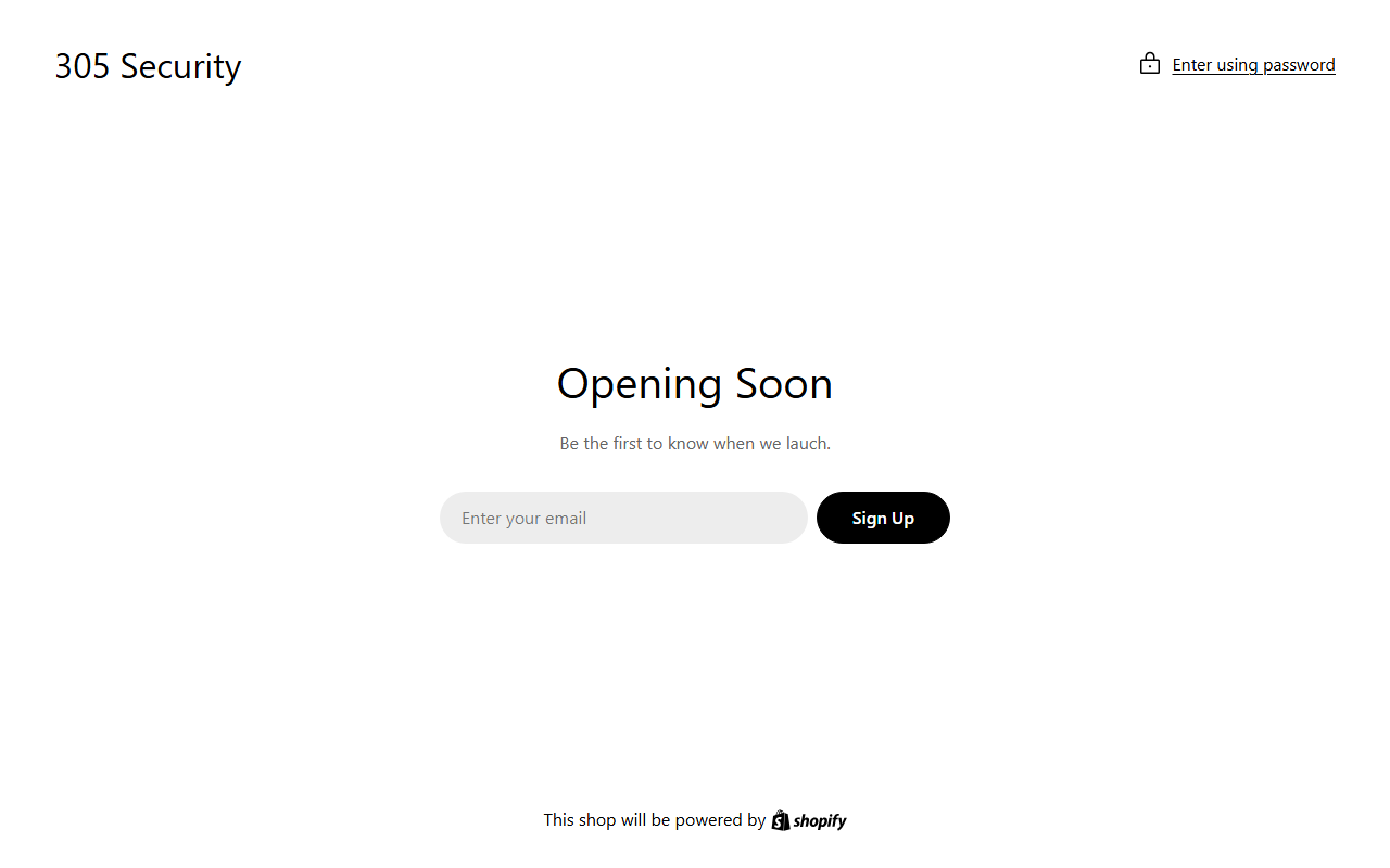 305security.com screenshot