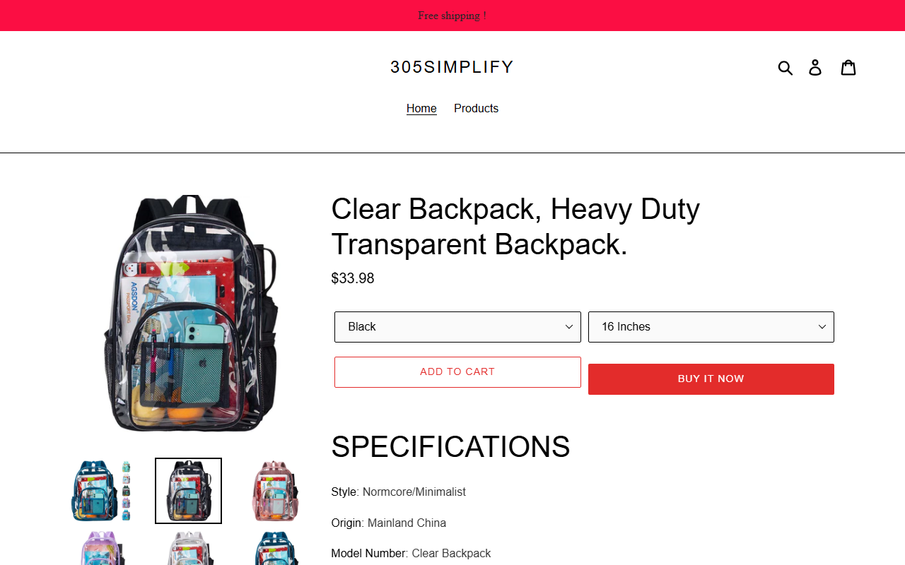 305simplify.com screenshot