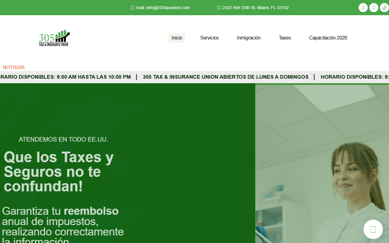 305taxunion.com screenshot