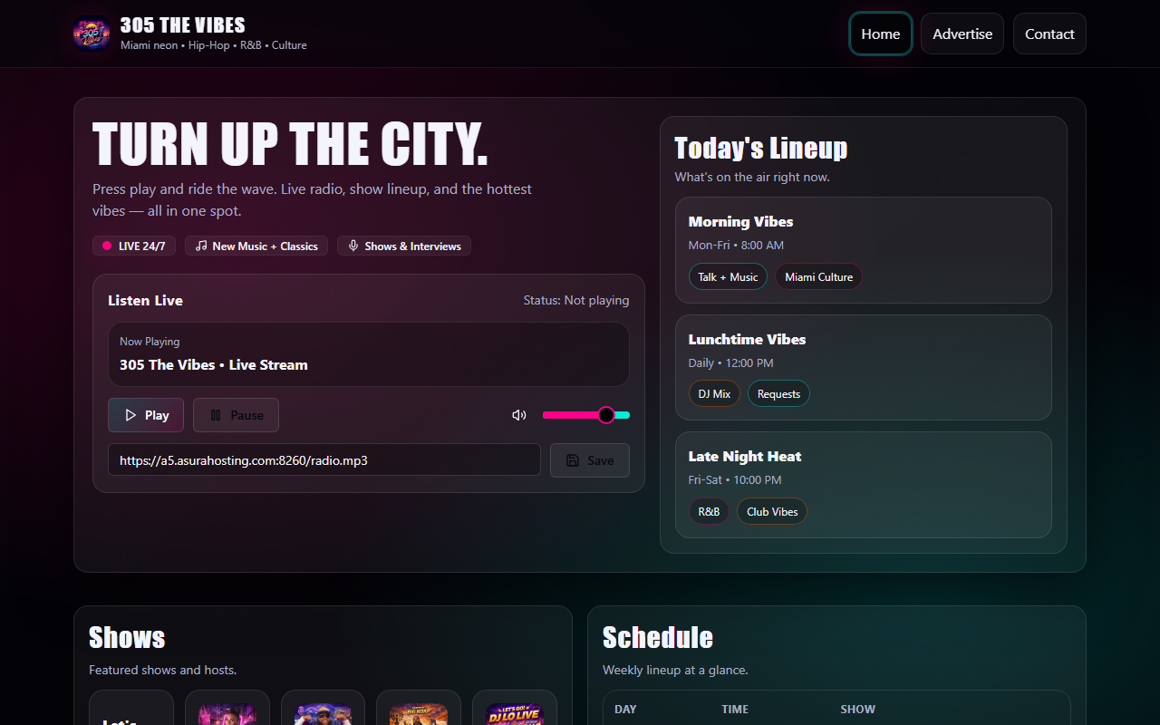 305thevibes.com screenshot