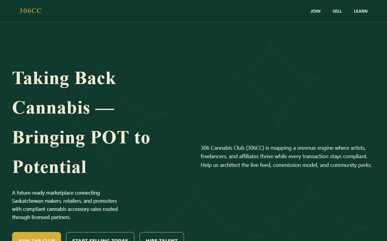 306cannabisclub.com screenshot