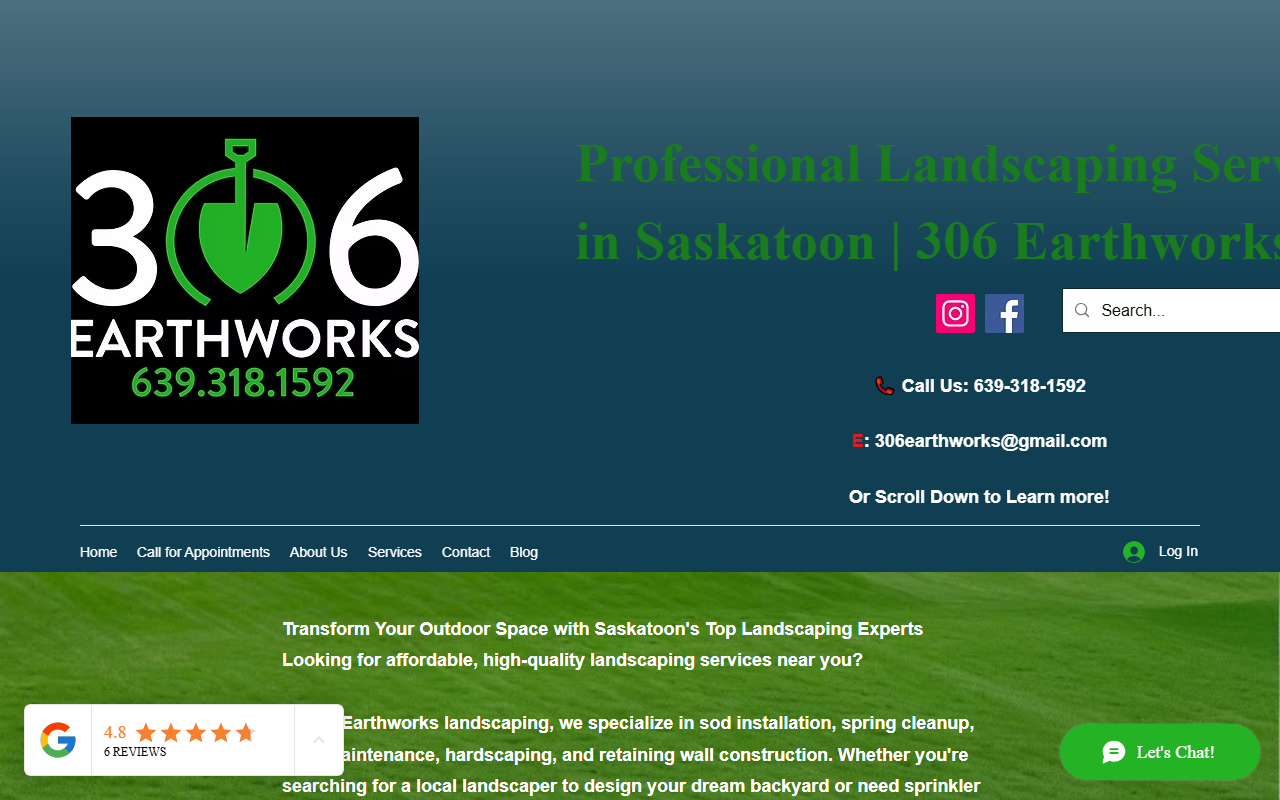 306earthworks.com screenshot