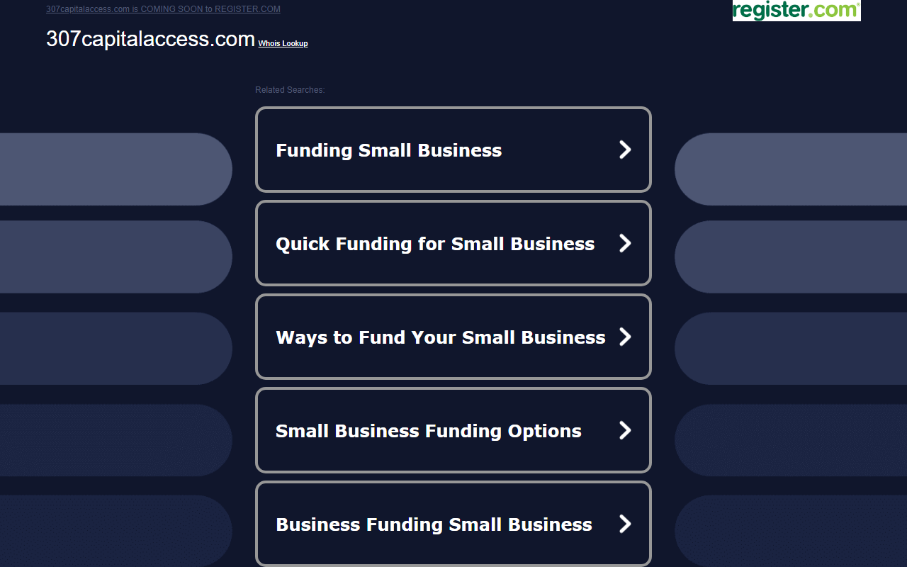307capitalaccess.com screenshot