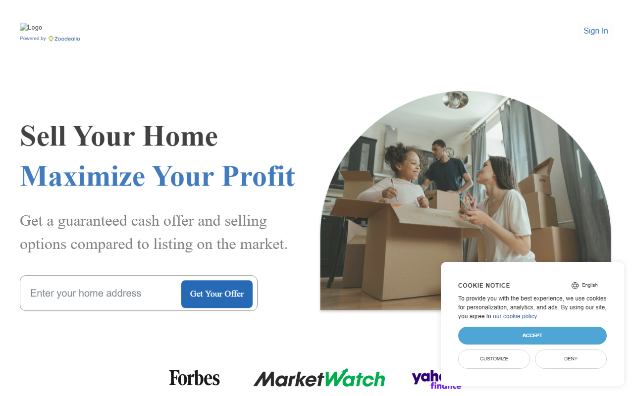 307cashoffers.com screenshot