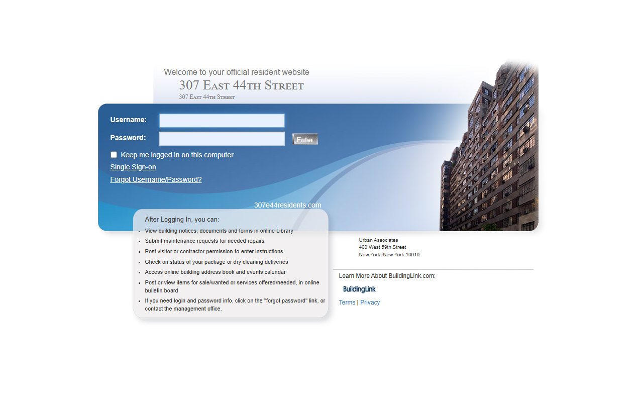 307e44residents.com screenshot