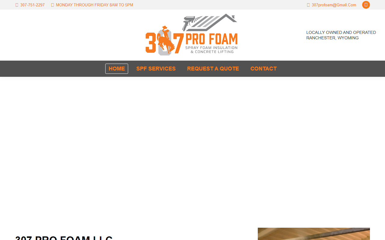 307profoam.com screenshot