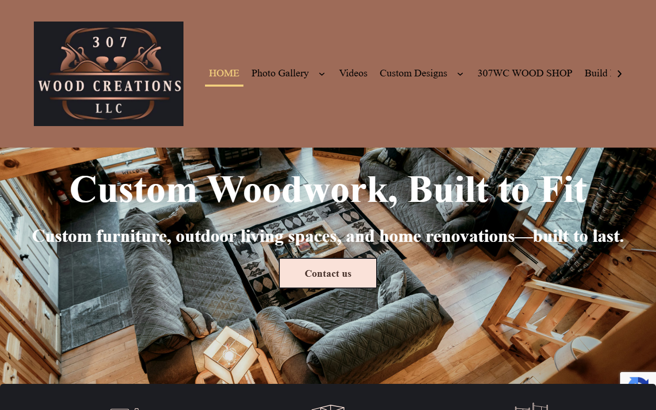 307woodcreations.com screenshot