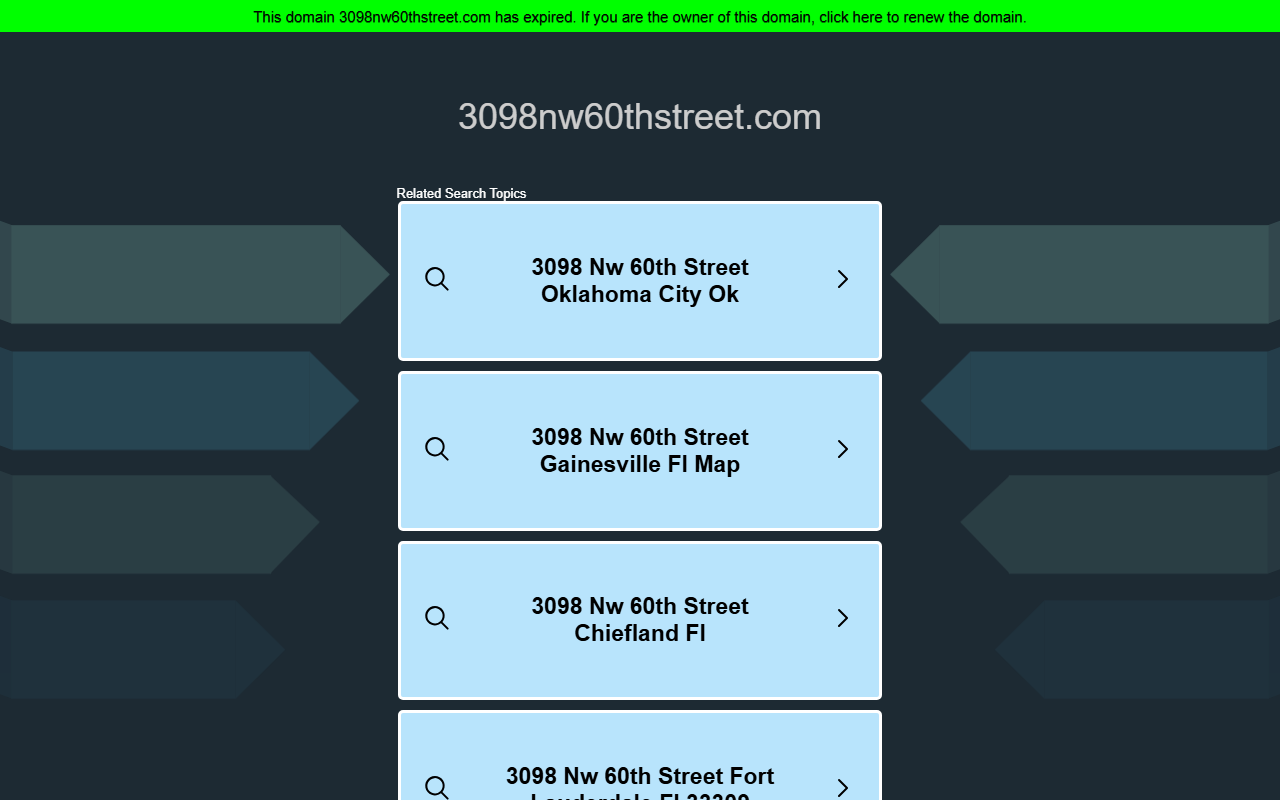 3098nw60thstreet.com screenshot