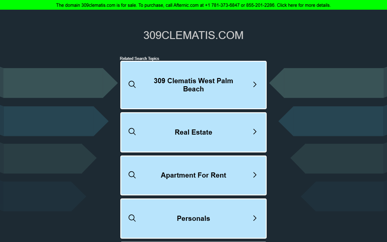 309clematis.com screenshot
