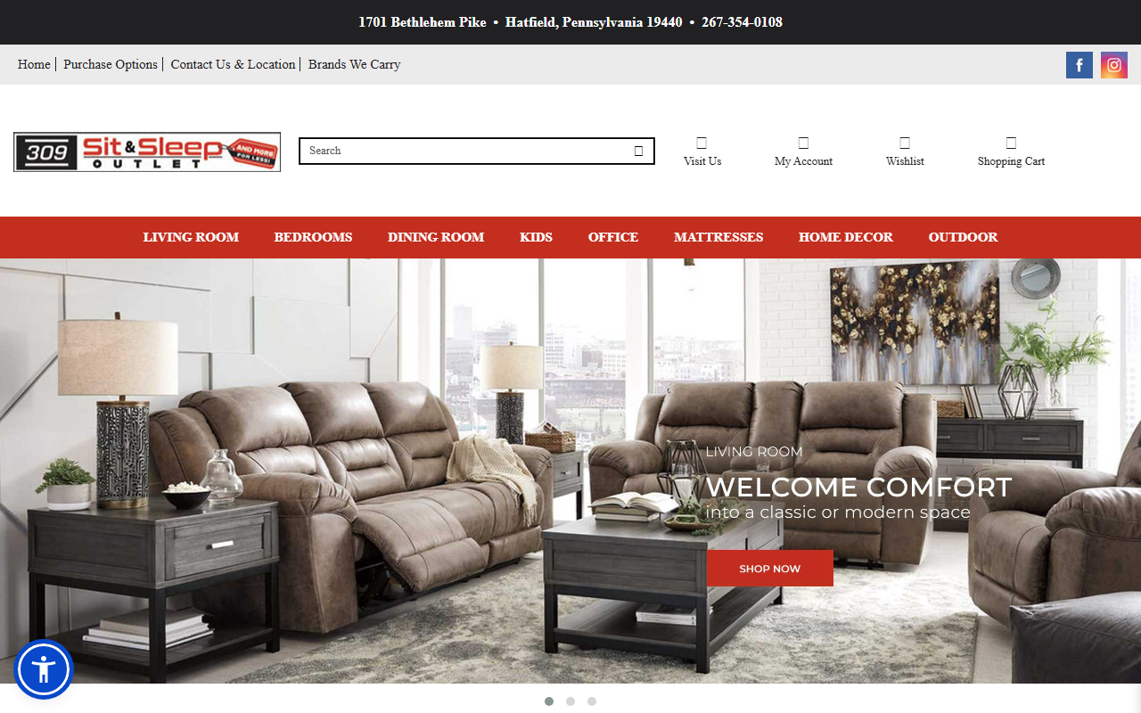309sitandsleep.com screenshot