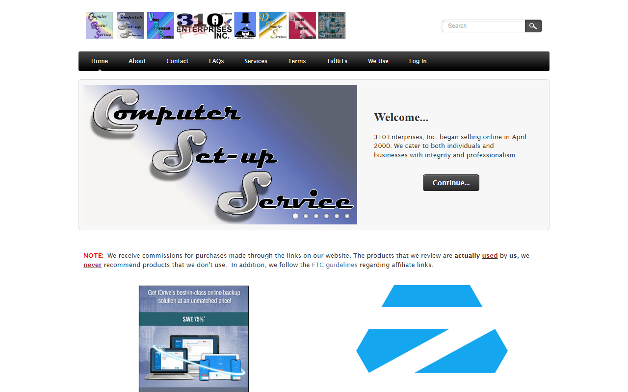 310enterprises.com screenshot