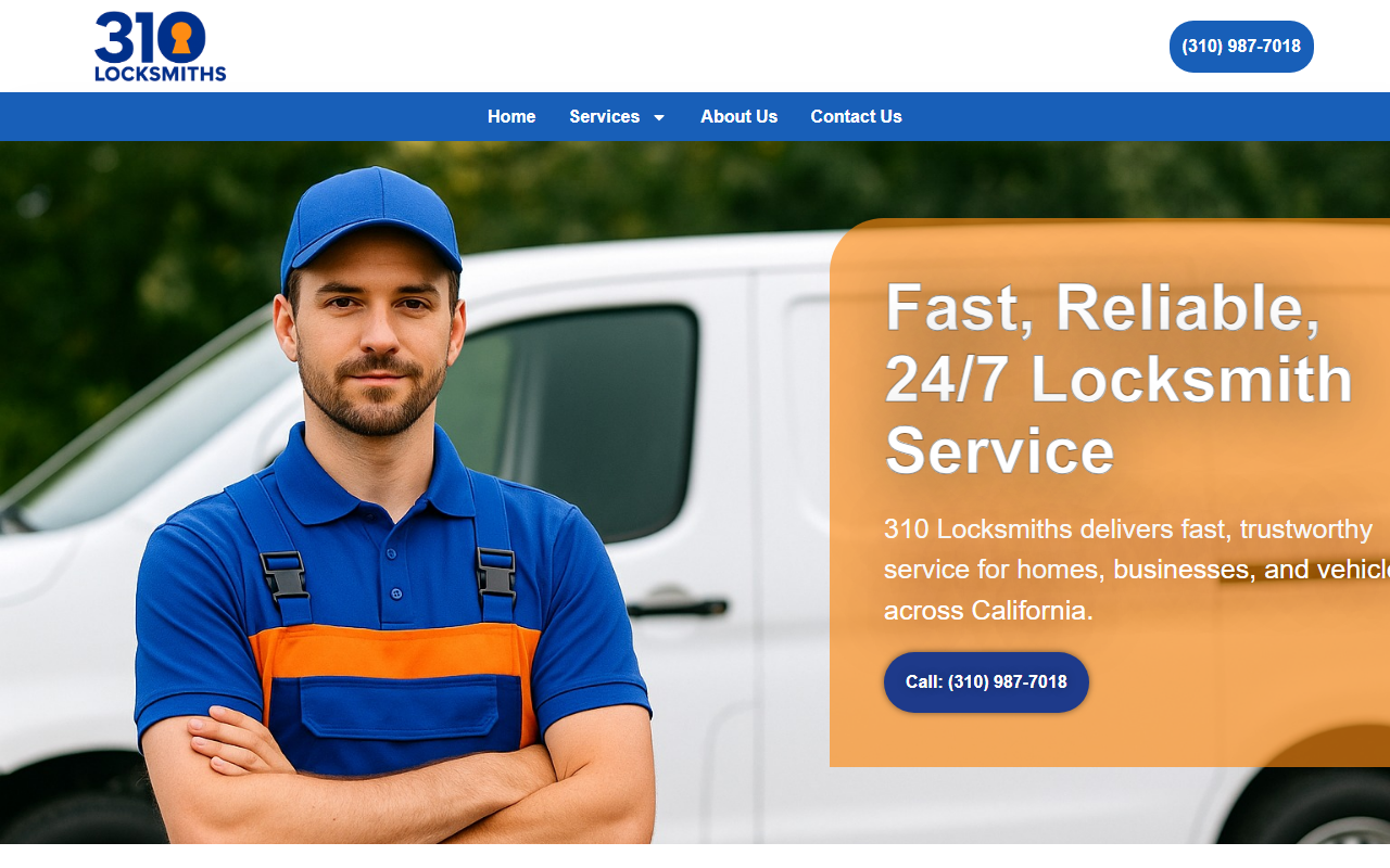 310locksmiths.com screenshot