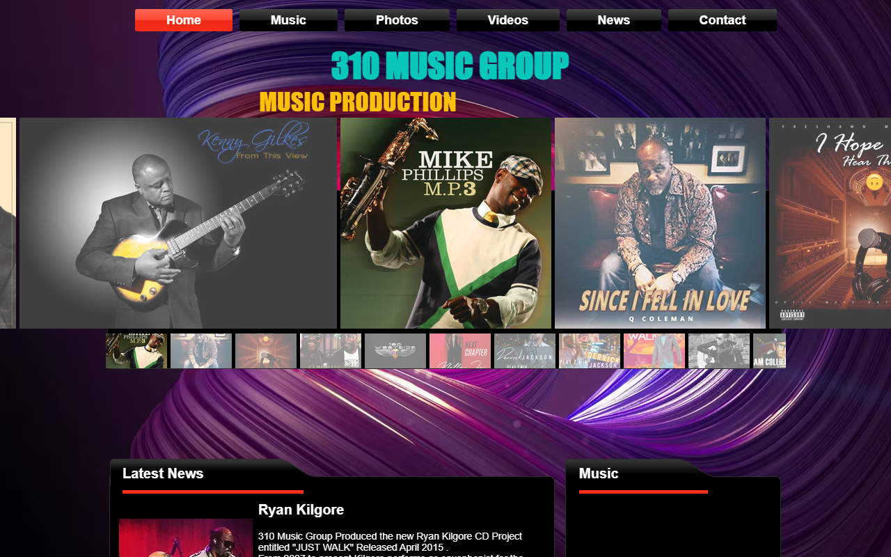 310musicgroup.com screenshot