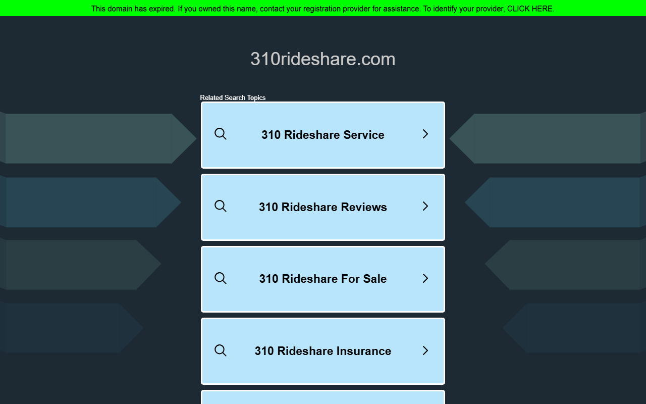 310rideshare.com screenshot