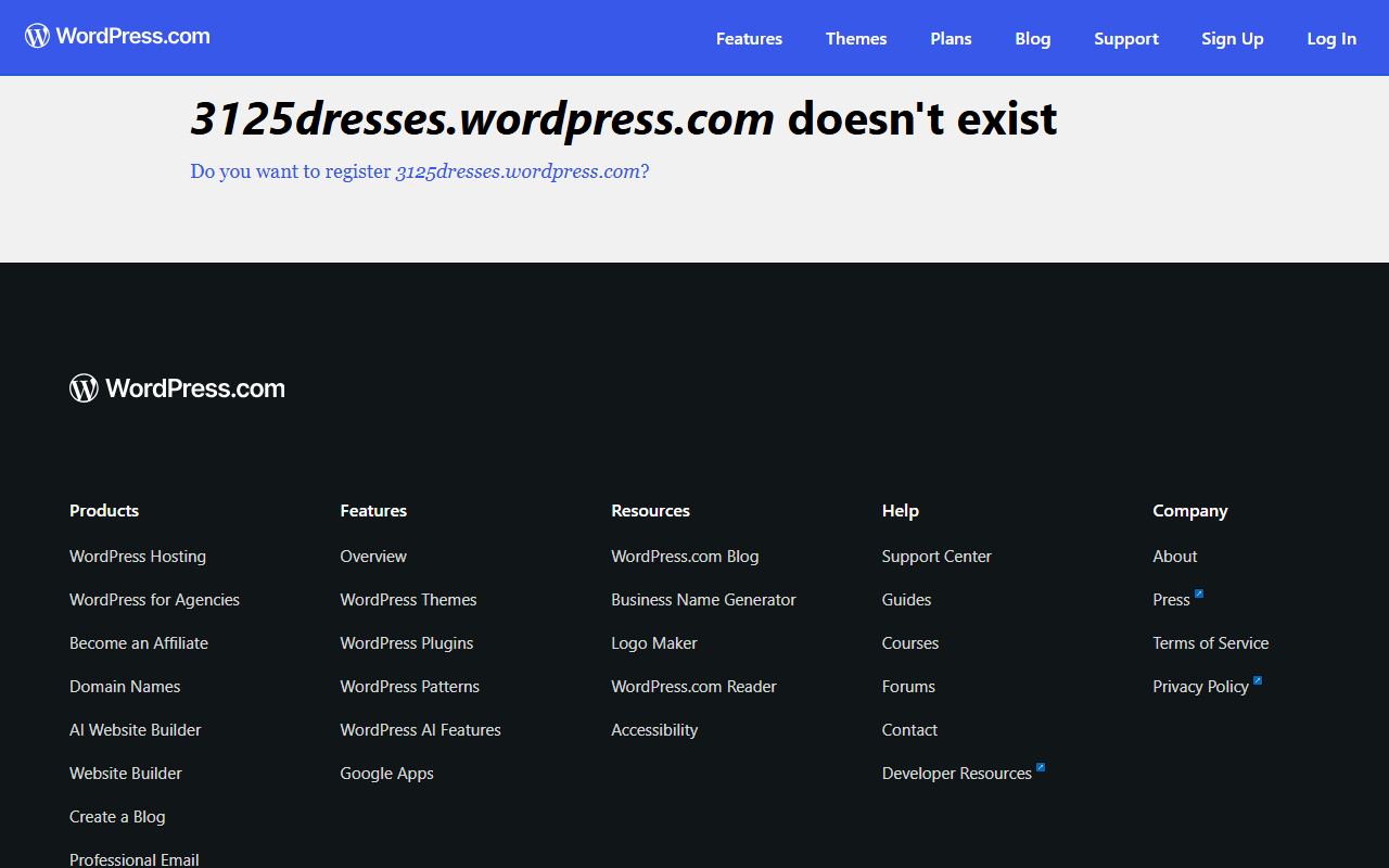3125dresses.com screenshot