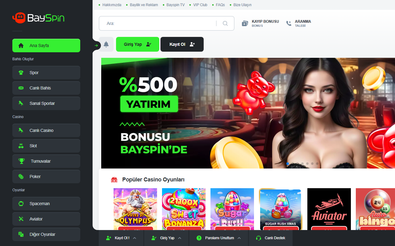 312bayspin.com screenshot