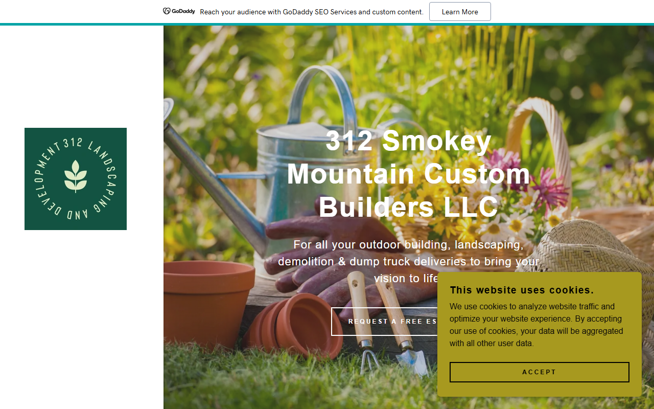 312landscaping.com screenshot