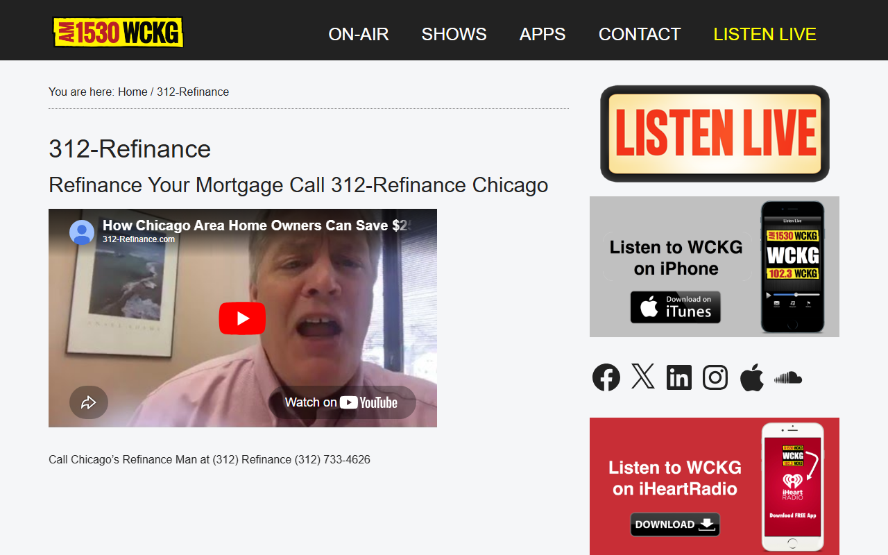 312refinance.com screenshot