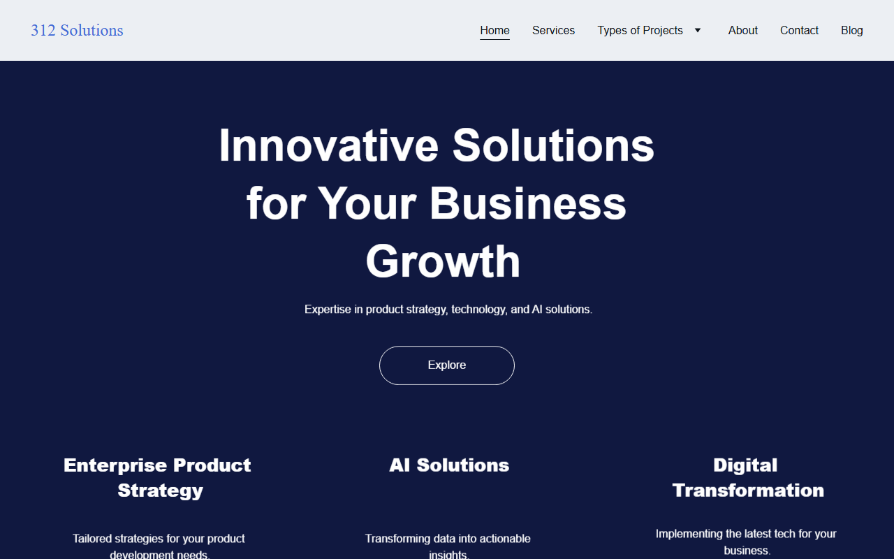 312solutions.com screenshot