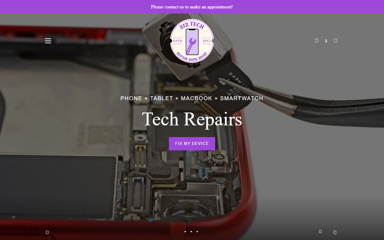 312techrepair.com screenshot
