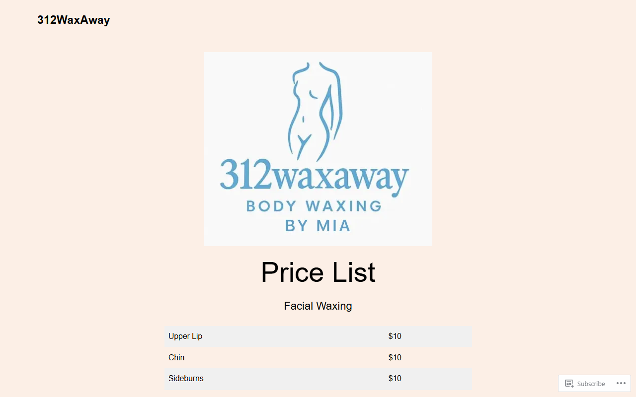 312waxaway.com screenshot