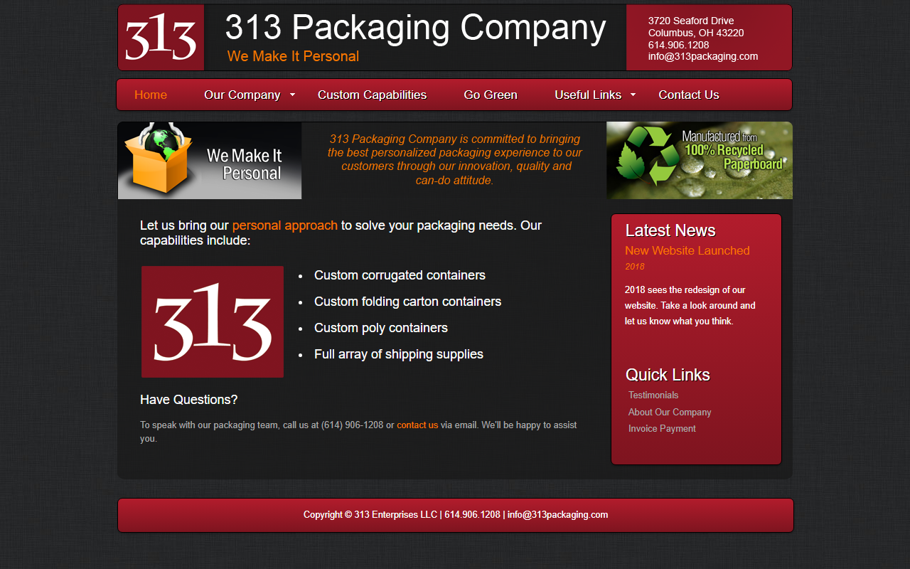 313-enterprises.com screenshot