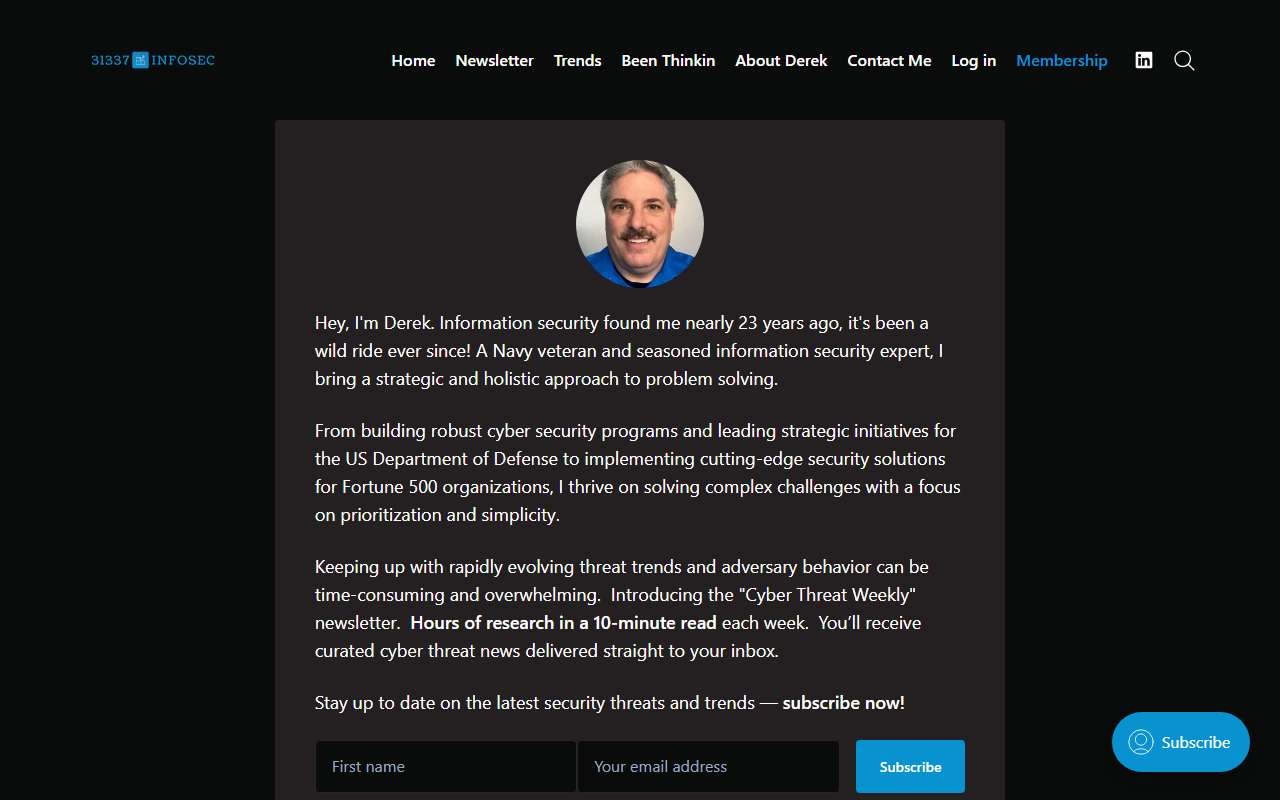 31337infosec.com screenshot