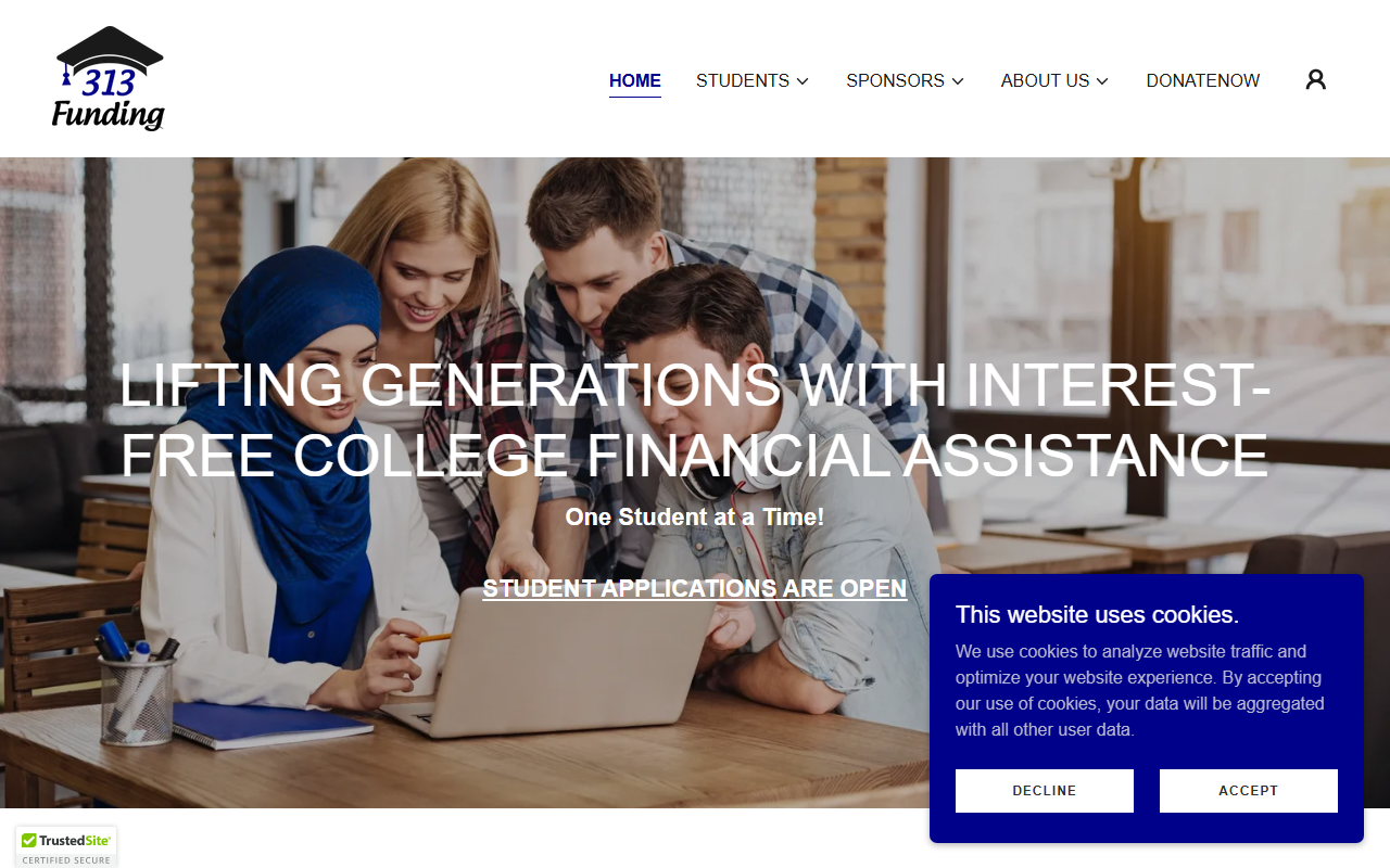 313funding.com screenshot