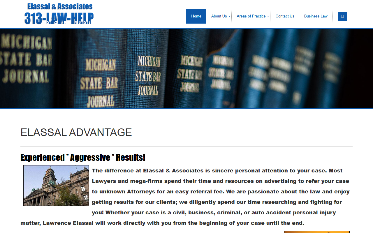 313lawhelp.com screenshot