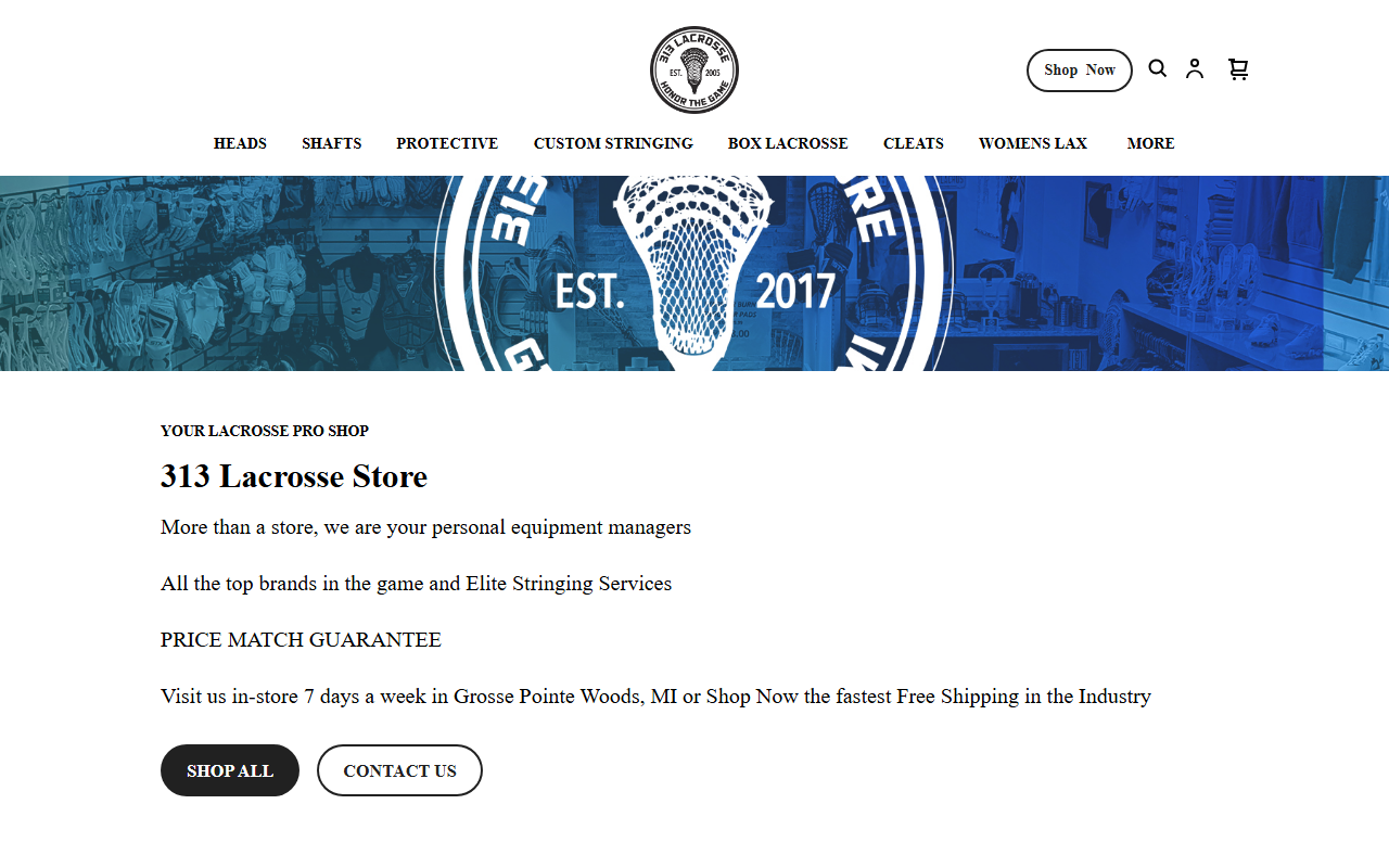 313laxstore.com screenshot