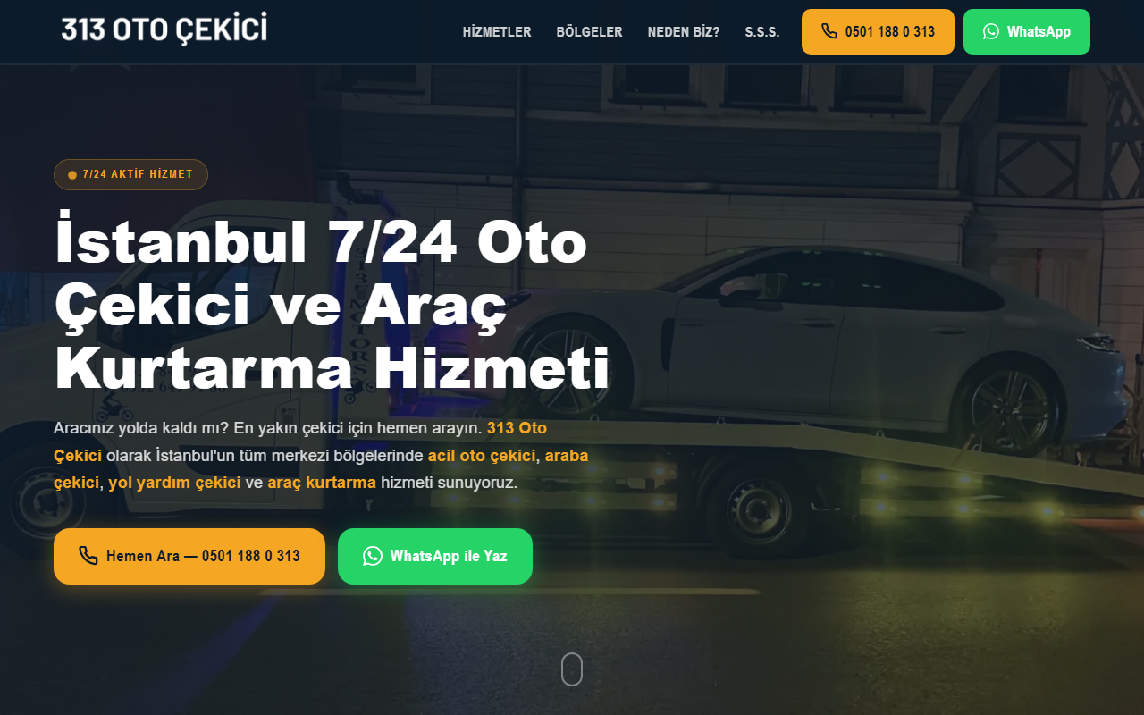313otocekici.com screenshot