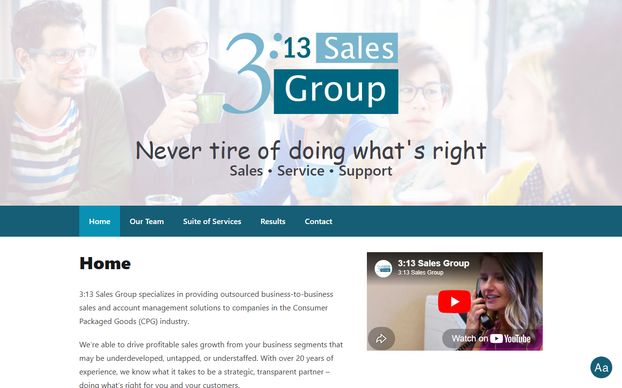313salesgroup.com screenshot