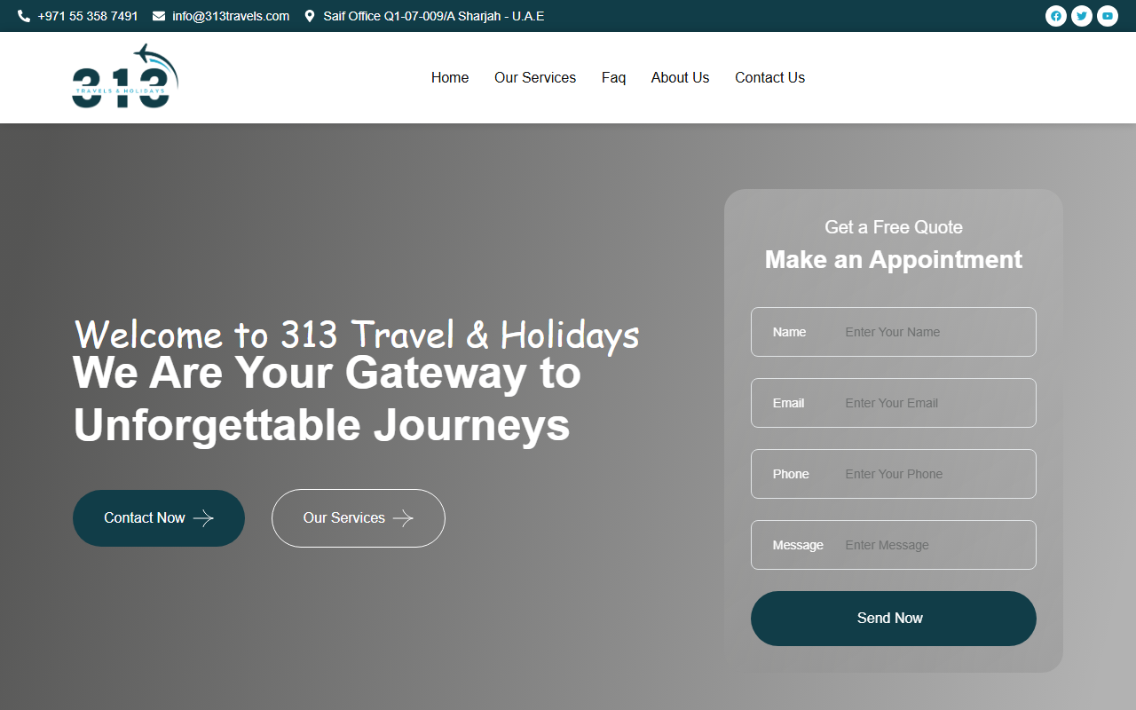 313travels.com screenshot