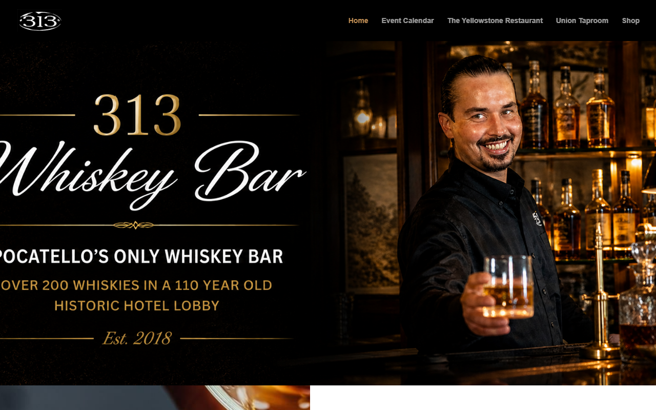 313whiskey.com screenshot