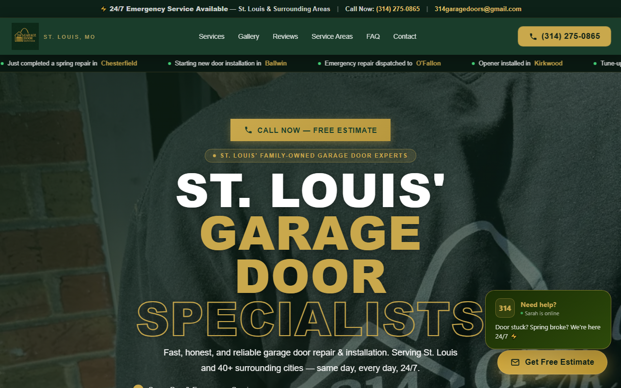 314garagedoors.com screenshot