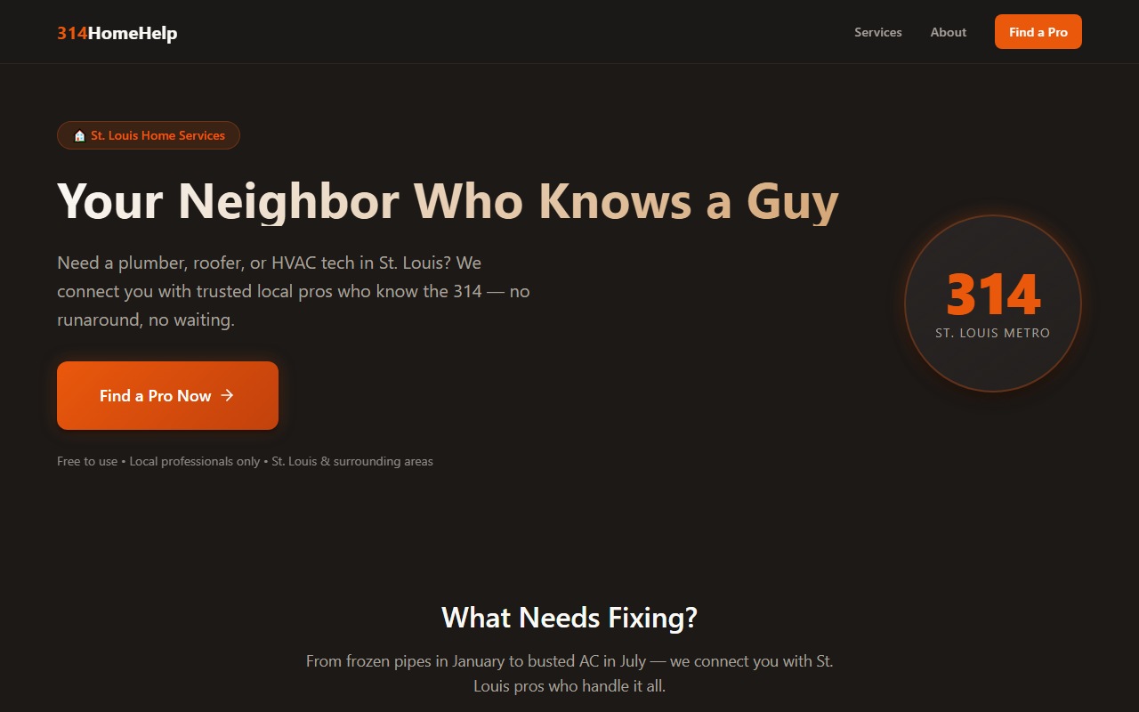314homehelp.com screenshot