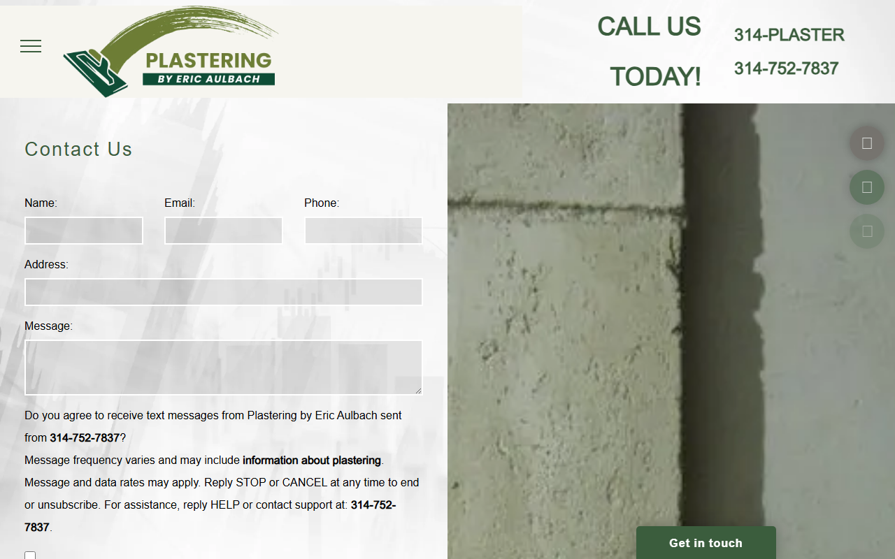 314plaster.com screenshot