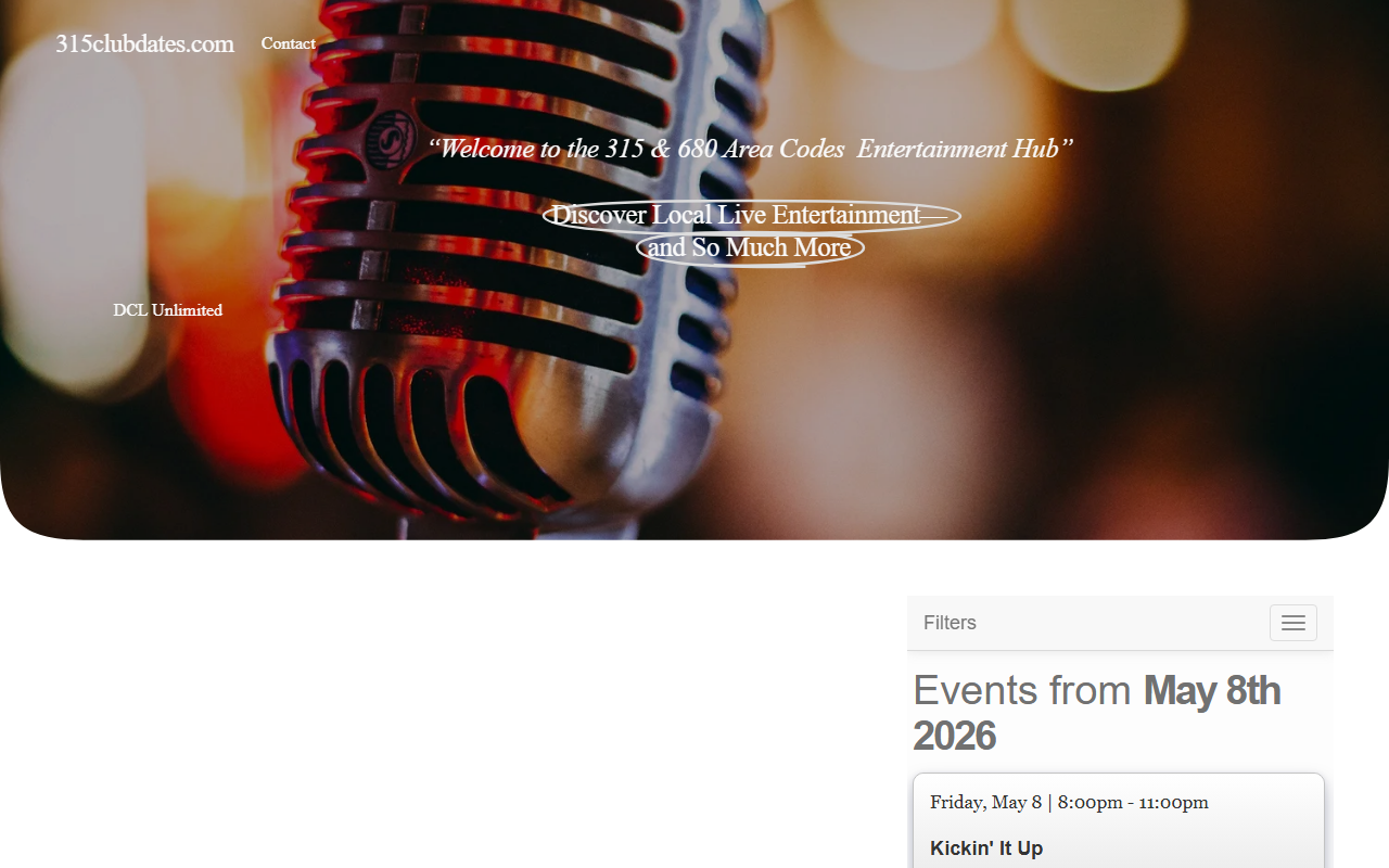 315clubdates.com screenshot