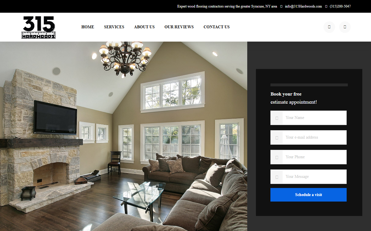 315hardwoods.com screenshot