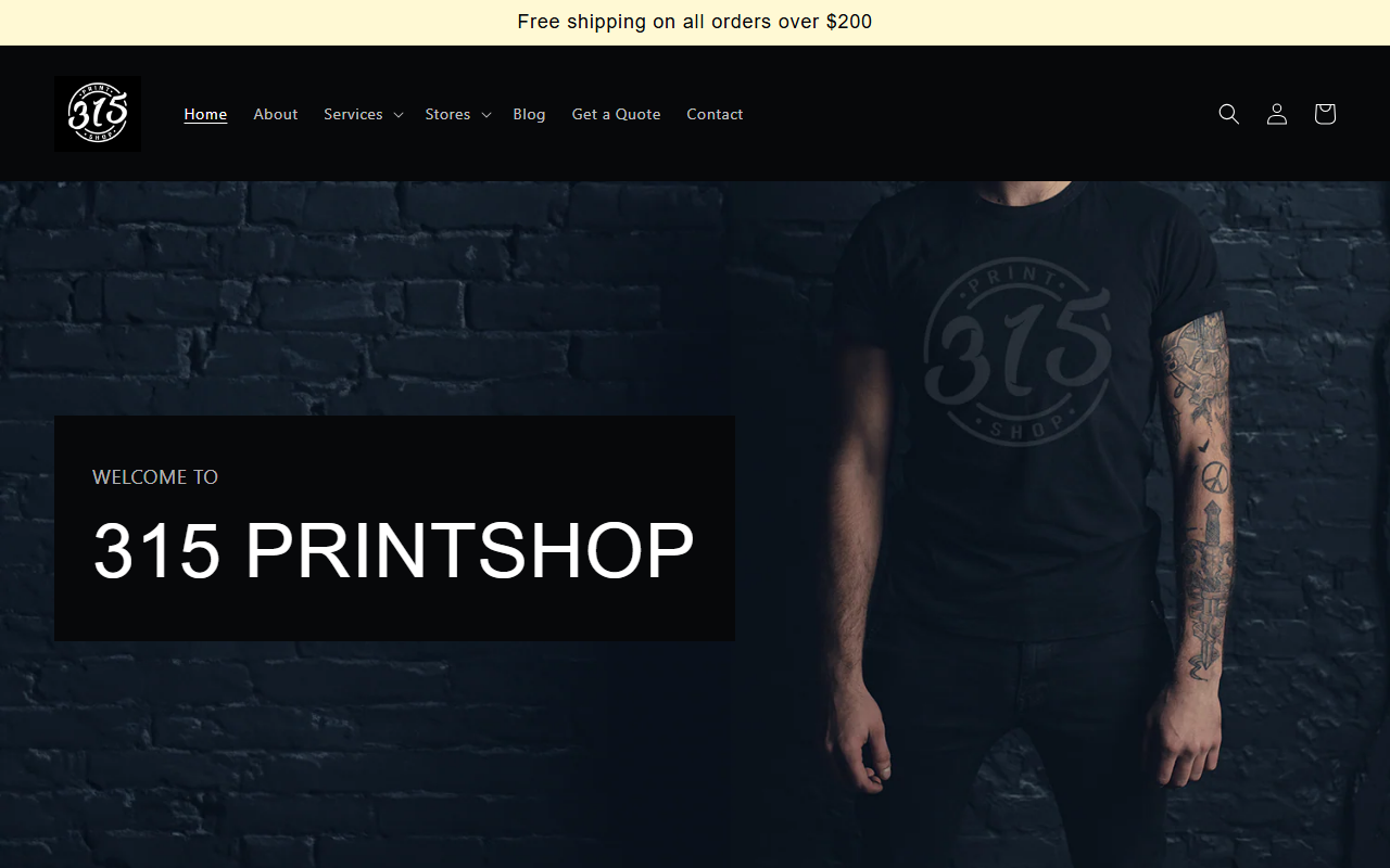 315printshop.com screenshot