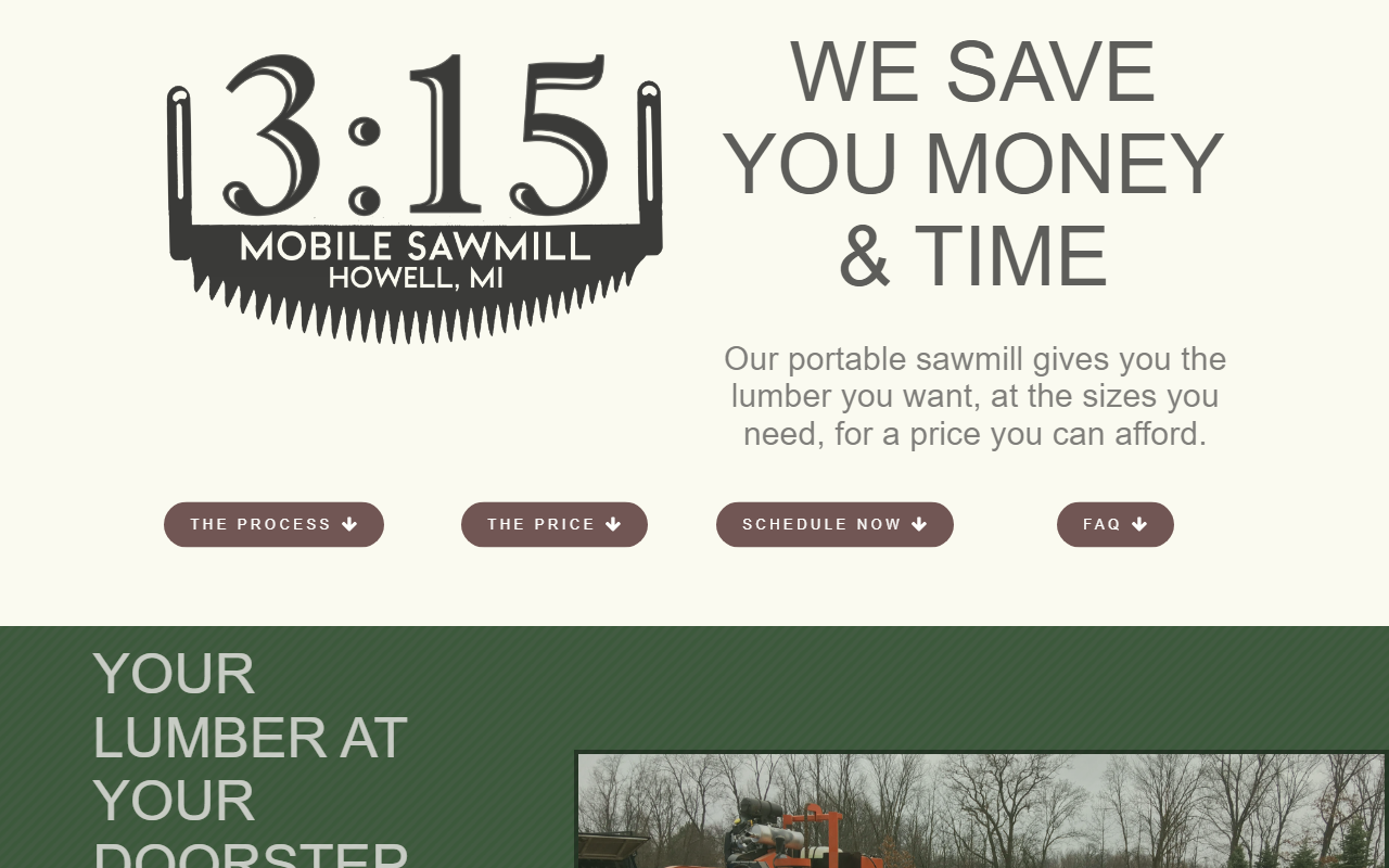 315sawmill.com screenshot