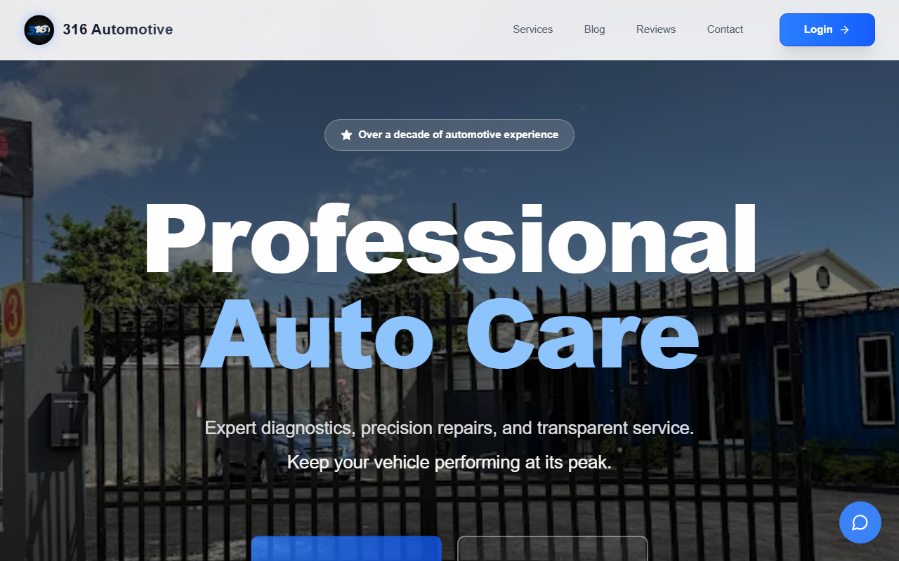 316-automotive.com screenshot