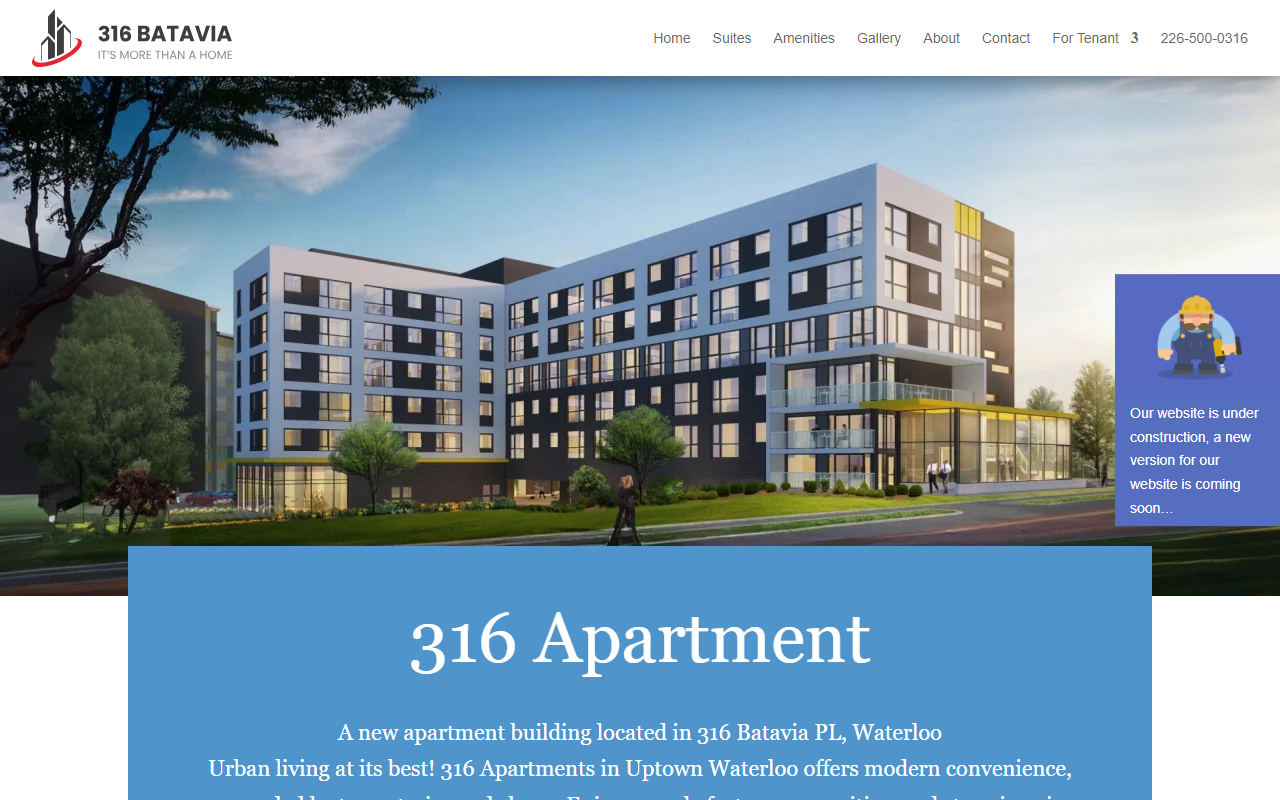 316apartment.com screenshot